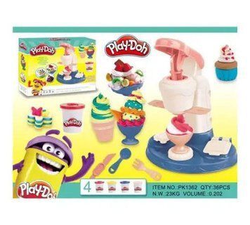 Ігровий набір для ліплення Play-Doh "Фабрика морозива" PK1362, апарат + 4 кольори тіста PK1362 фото